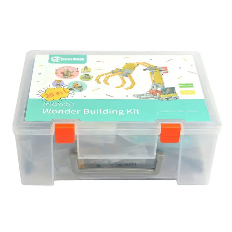 ELECFREAKS micro:bit 32 IN 1 Wonder Building Kit, Programmable K12 Educational Learning Kit