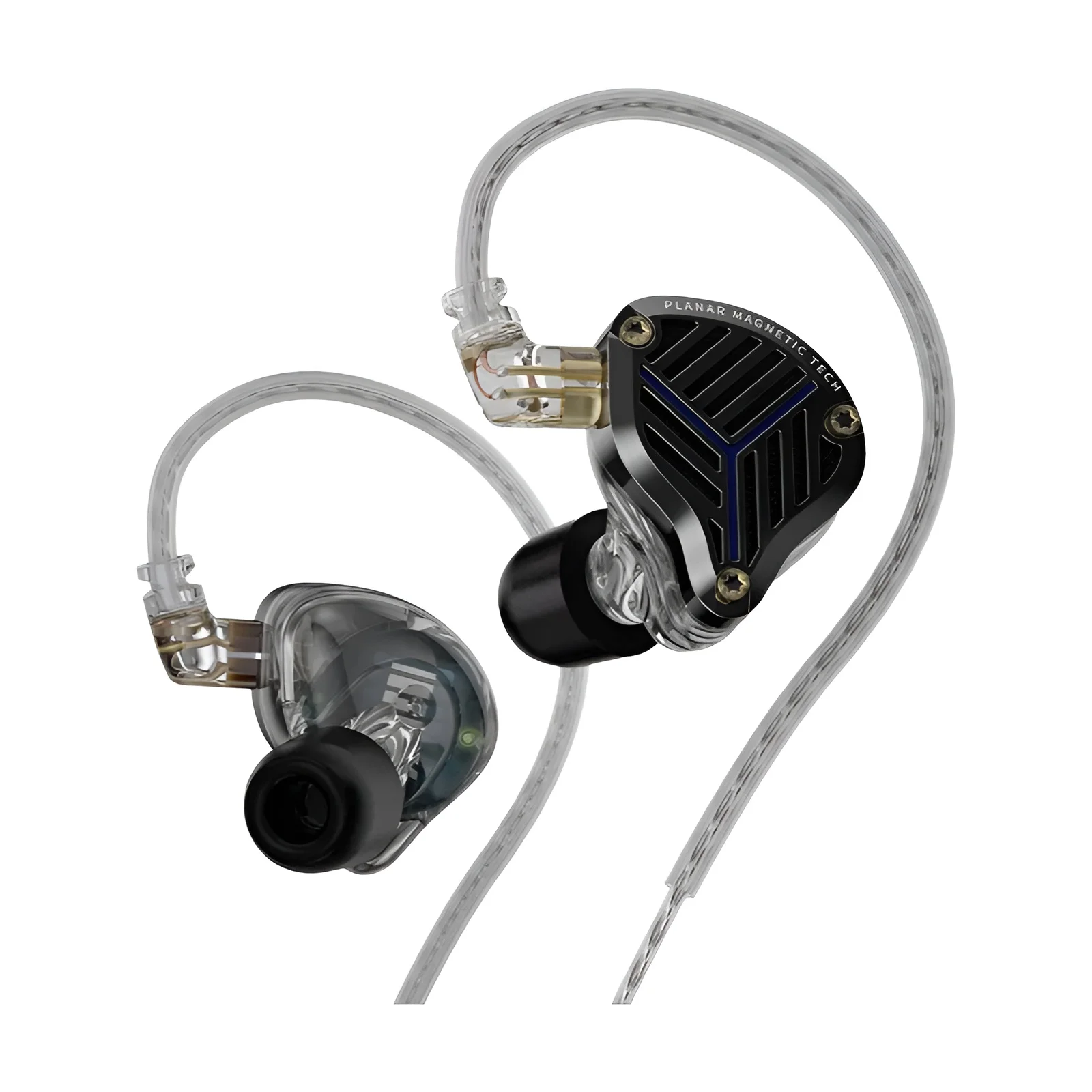 Fones de ouvido com fio KZ PRX, driver planar, fones de ouvido de música, fones de ouvido de monitor de graves HiFi, fone de ouvido esportivo
