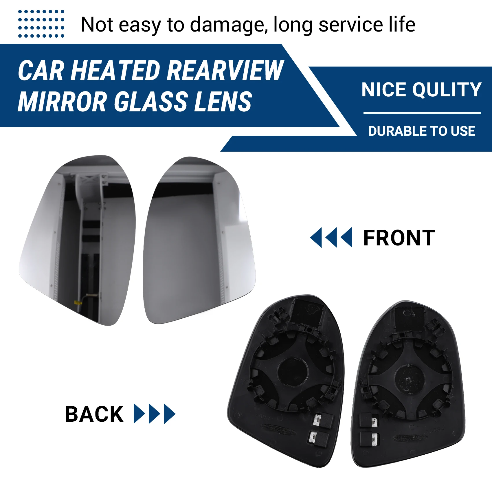 

A80X-Car Heated Rear Mirror Glass Lens For Opel Vauxhall Astra K 2015-2019 Side Mirror Lens