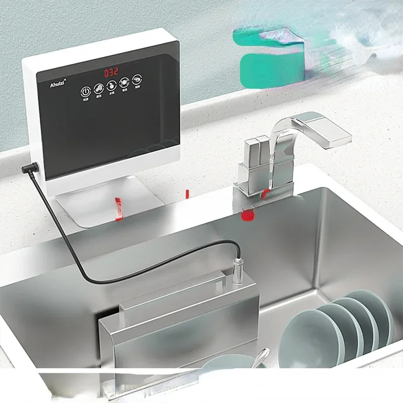 FOR 110V/220V Automatic Household Ultrasonic Dishwasher Portable Small Free-standing Installation-free Kitchen Sink