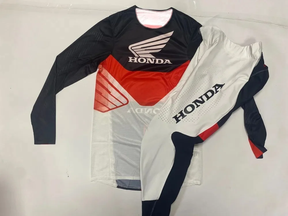 

Комплект мотоэкипировки Honda 2026: джерси с длинными рукавами и брюки для мотокросса, MX, ATV, кроссового мотоцикла, дышащий