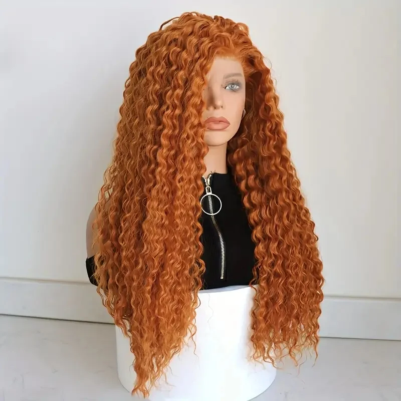 Perucas dianteiras do laço da onda profunda para mulheres, cabelo humano, transparente, pre arrancado, 13 × 4, 350