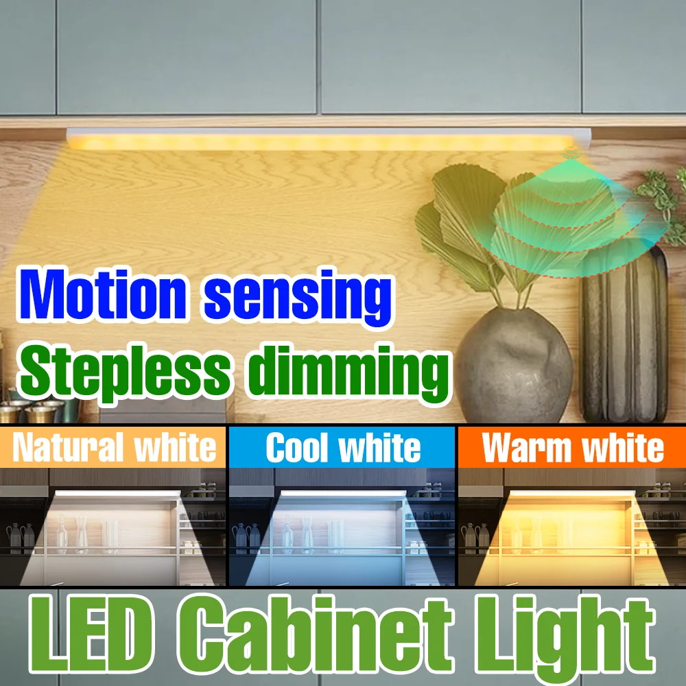 

Светодиодный USB-светильник для шкафа с датчиком движения, внутренняя лампа для гардероба, диммируемая лента-светильник для помещений, ночник для защиты глаз для учебы