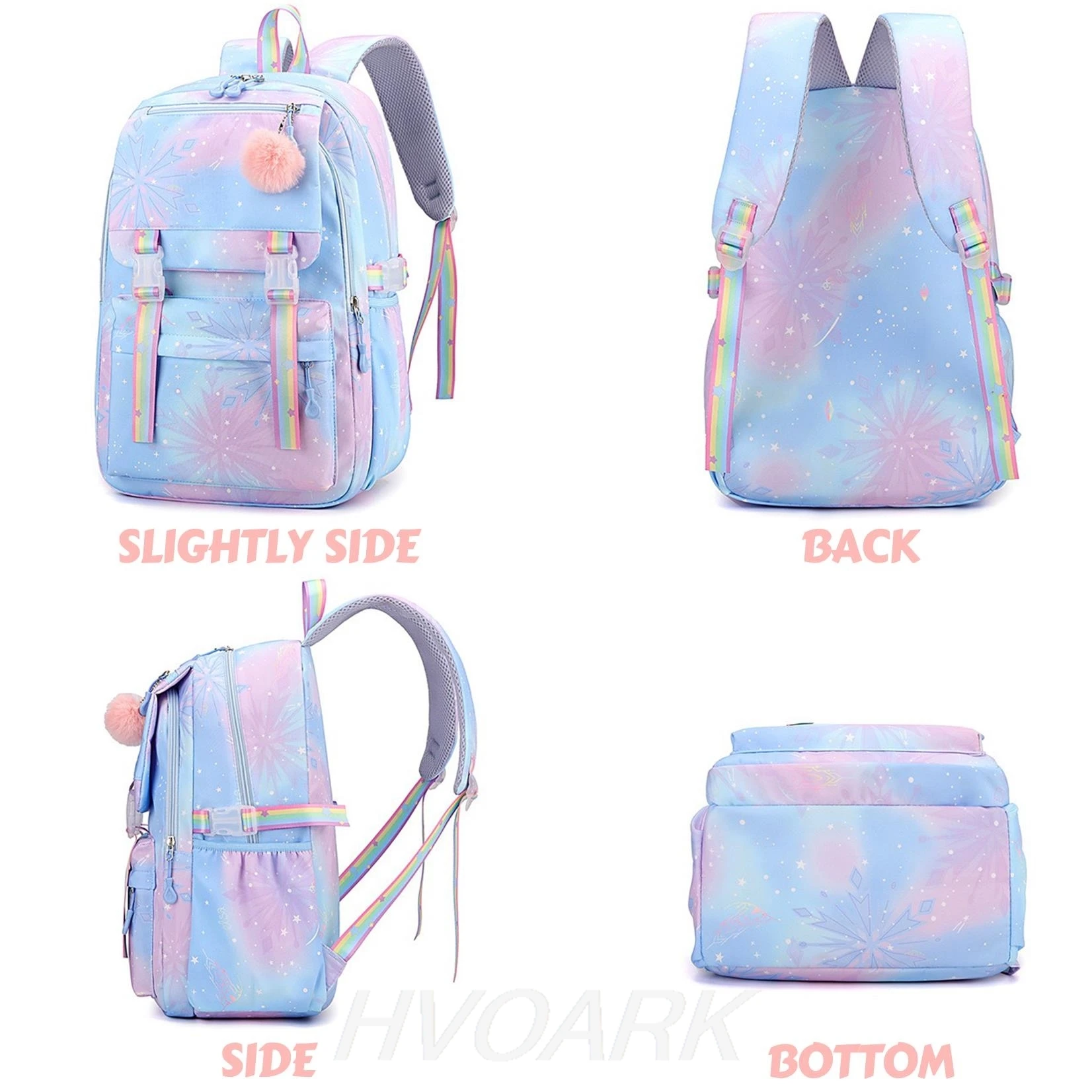 The Little Mermaid Women's Backpack Boys Girls Bookbag Bag Student Teenager Children Knapsack Schoolbag Rucksack Birthday Gift