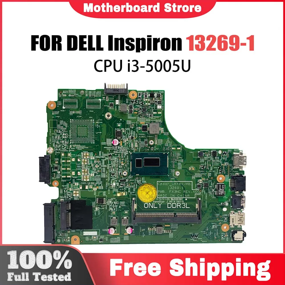 

Mainboard For DELL Inspiron 3542 3443 3543 5748 5749 Laptop Motherboard With Intel CPU i3 i5 i7 4th/5th Gen GT820M/840M 13269-1