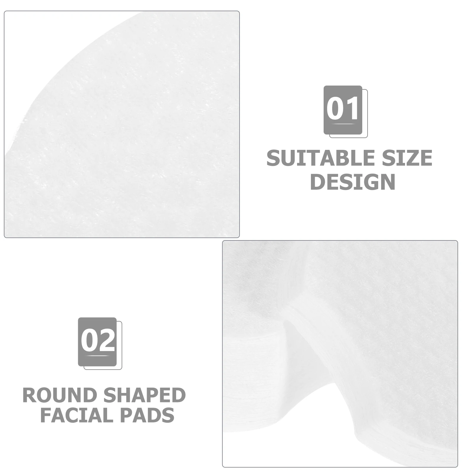 

600pcs Makeup Remover Non-Woven Facial For Women Disposable Cleansing Travel Face Cleaner Pads Wet Dry Use Small