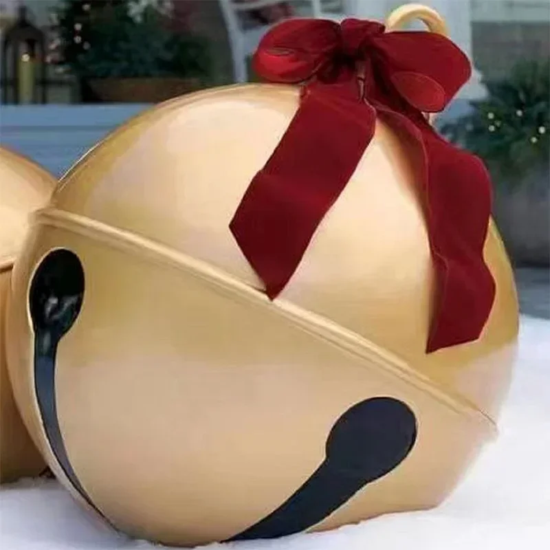 Boule gonflable géante de noël de 23.6 pouces, décorations de joyeux noël pour la maison, décor de ballon extérieur de noël, nouvel an