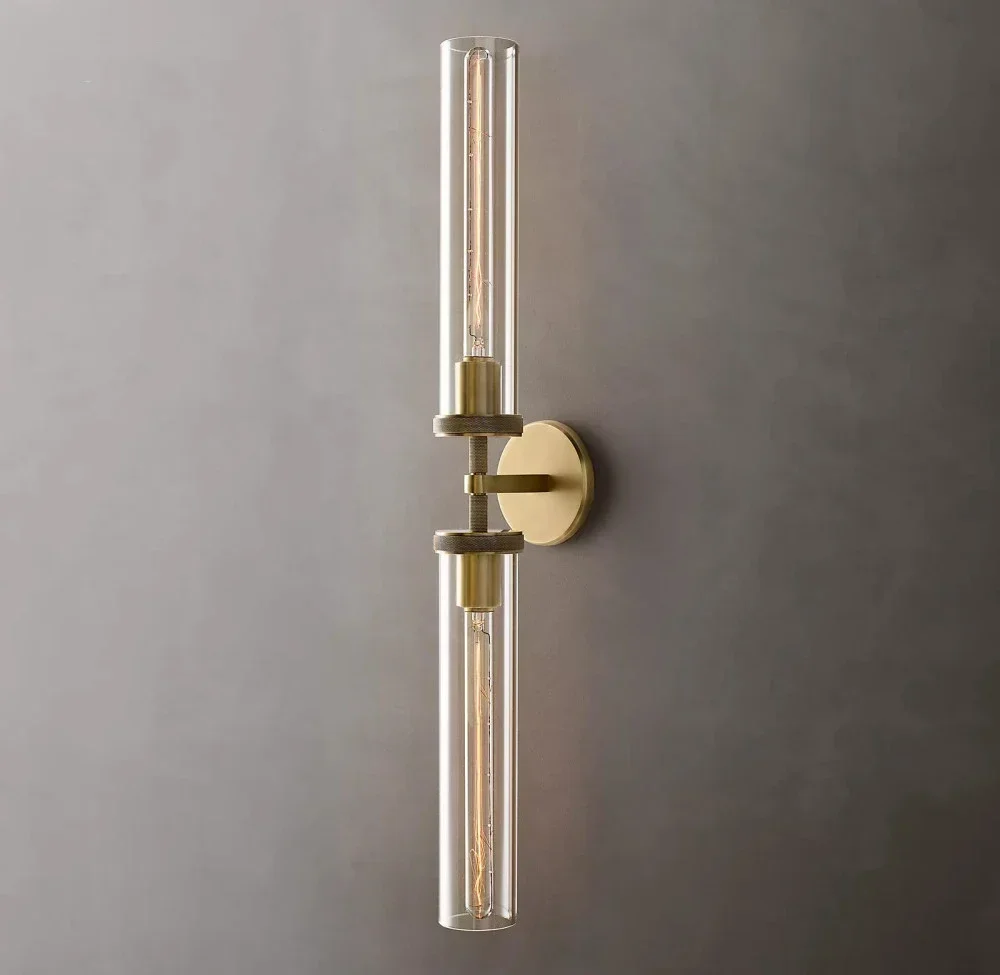 New long glass wall lamp led lighting bedroom dining room bedside wardrobe multi style black gold chrome lighting