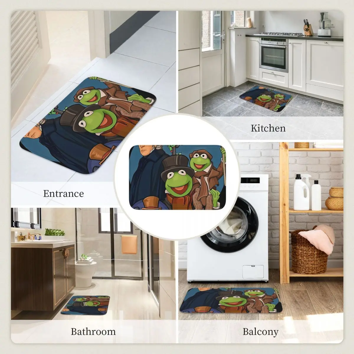 I Will Hold You Close With A Thankful Heart Muppet Christmas Carol Cushion Carpet RugHome Floor Mat for Living room Footpad Mats