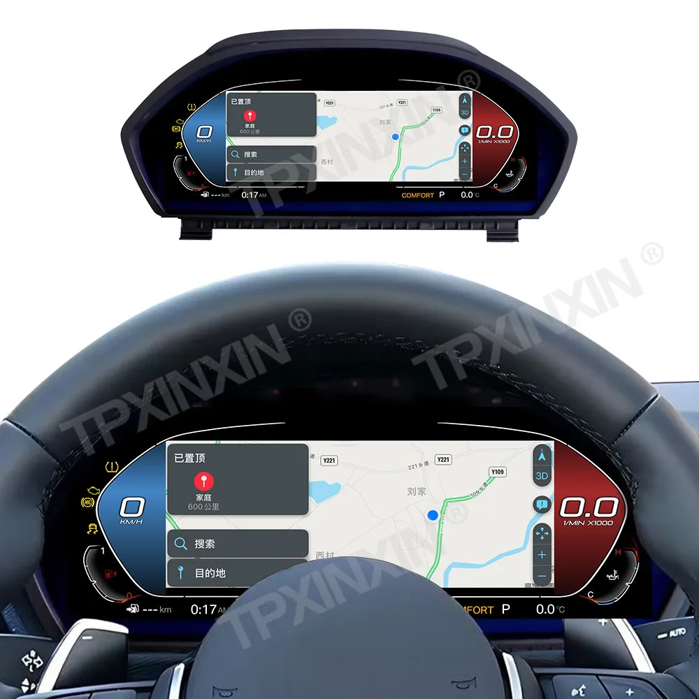 For BMW 3 4 Series F30 F31 F34 F32 2013~2020 Car Digital Cluster Instrument Dashboard Panel Virtual Cockpit Speed Meter Display