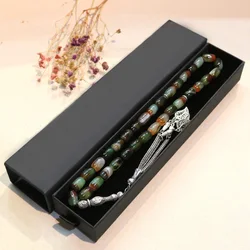 33 high-quality natural peacock agate Tasbih Arabic Ramadan bracelet Eid al Fitr gift Tasbih Muslim Islam Tesbih prayer