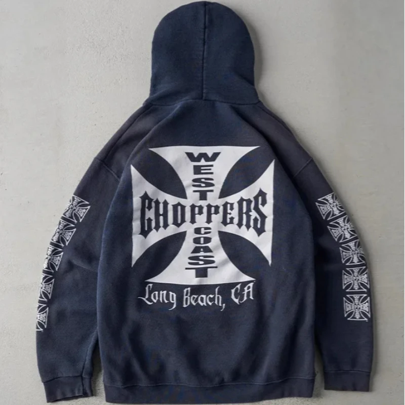 Europese Amerikaanse Straat Creatieve Print Mode Hip Hop Punk Losse Trui Y2K Herfst Winter Vrouwen Lange Mouwen Harajuku Hoodie