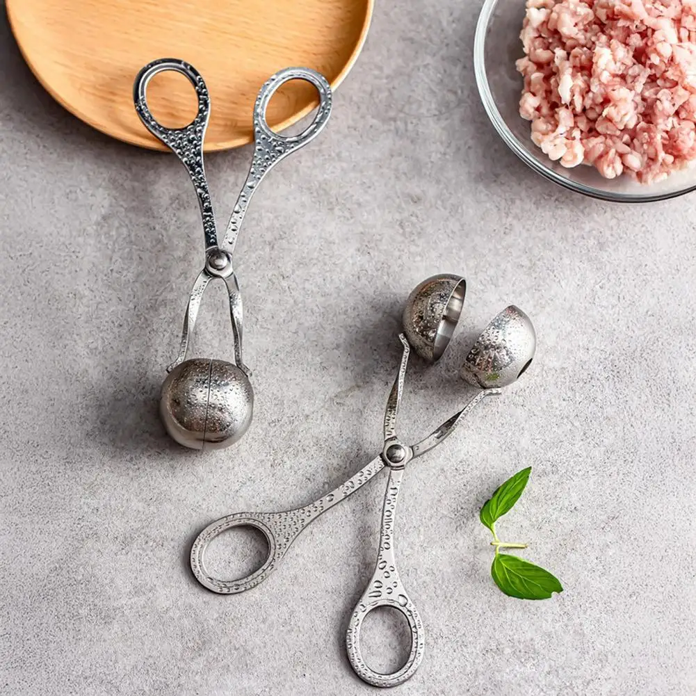 Easy Meatball Maker Stainless Steel Meatball Maker Mold Fish Ball Shaping Tool Rice Ball Forming Clip Kitchen Gadget for Pasta