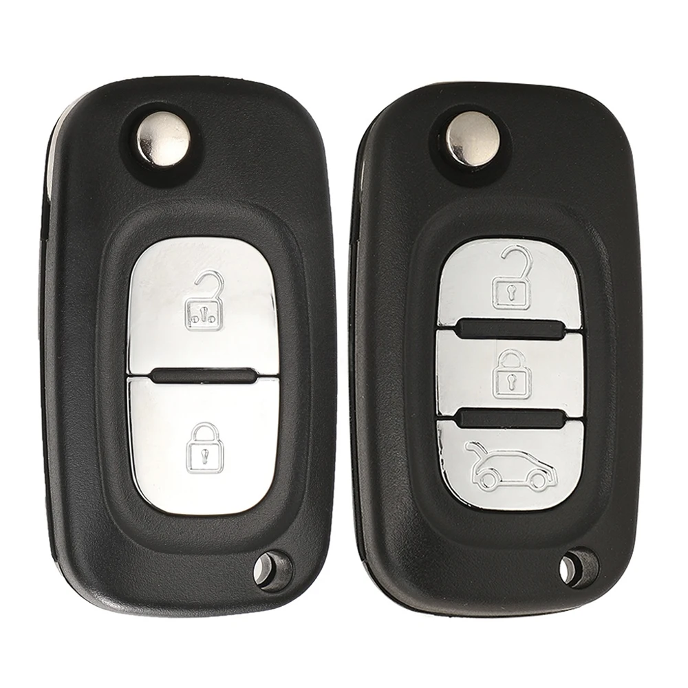 1pc 2/3 botões remoto chave do carro escudo para renault clio 3 kangoo mestre modus twingo 2006-2016 substituição caso chave de lâmina sem cortes
