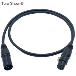 1M 2M Dmx Kabel 3-Pins Dmx512 Draden Metalen Mannelijke/Vrouwelijke Stekker Podium Verlichting Accessoire Van Toepassing Voor Draadloze Dmx Controller Dj Consol