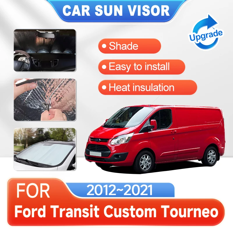 

Автомобильный солнцезащитный козырек с полным покрытием для Ford Transit Custom Tourneo 2012 ~ 2021, оконный зонтик, козырек, часть занавески, автомобильные аксессуары