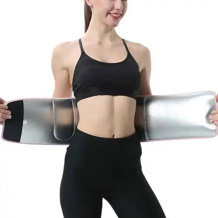 Waist Trimmer Silver Ions Sweat Belt for Women  Sports Running Body Shaper Belly Slimming fat burning loss weight Waist belt