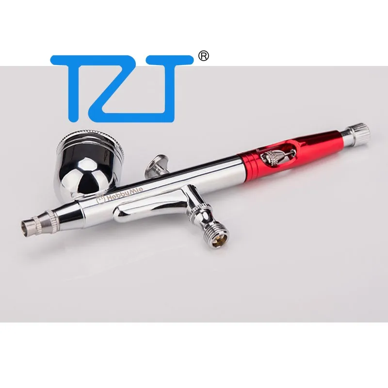 

TZT HOBBY-MIO HM-130 Dual-action 0.3MM Airbrush External Adjustment Entry Level Copper Airbrush for Compressor DIY Tools