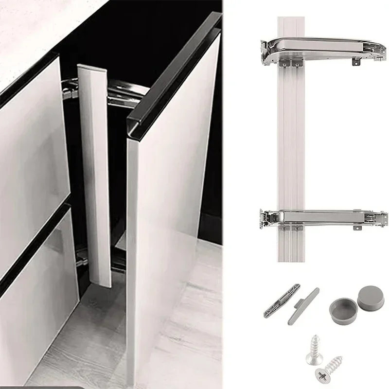 Sistema di chiusura morbida Bus scorrevole laterale Porte dell'armadio laterali verticali nascoste Cerniere dell'armadio con angolo di apertura di 180 gradi
