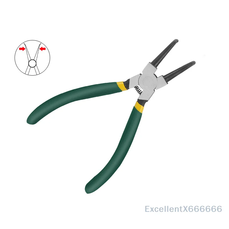 Straight Bent Jaw For Ring Remover Retaining Hand Tools 9"Snap Ring Pliers Set Heavy Duty Internal/External Circlip Pliers Kit