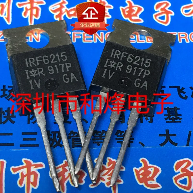 20 قطعة/الوحدة IRF6215 P TO-220 -150 فولت 13A ورقة البيانات-مكون إلكتروني للاستخدام المهني