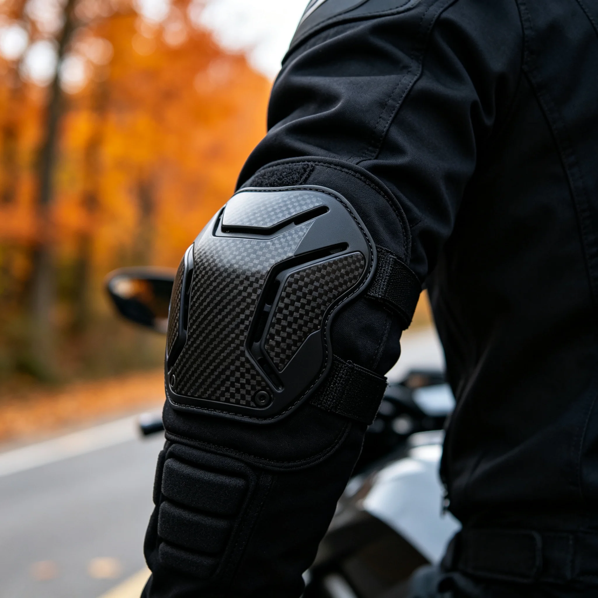 카본 파이버 오토바이 무릎 및 팔꿈치 보호대, CE 인 - Knee Guard Hard 리뷰 및 가격