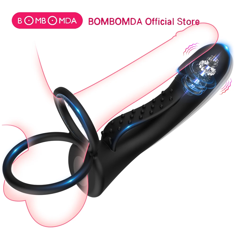 Consolador de 10 velocidades, vibrador tipo bala, Juguetes sexuales para mujeres, hombres, parejas, doble penetración, anillo para pene masculino, consoladores anales, masturbador de punto G