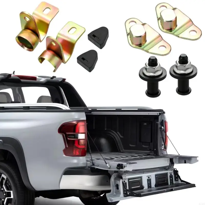 M76E Pickup Heckklappenscharnier-Reparatursatz, 8-teiliges Metall-Hardware-Set für die Autoreparatur – Detail 5