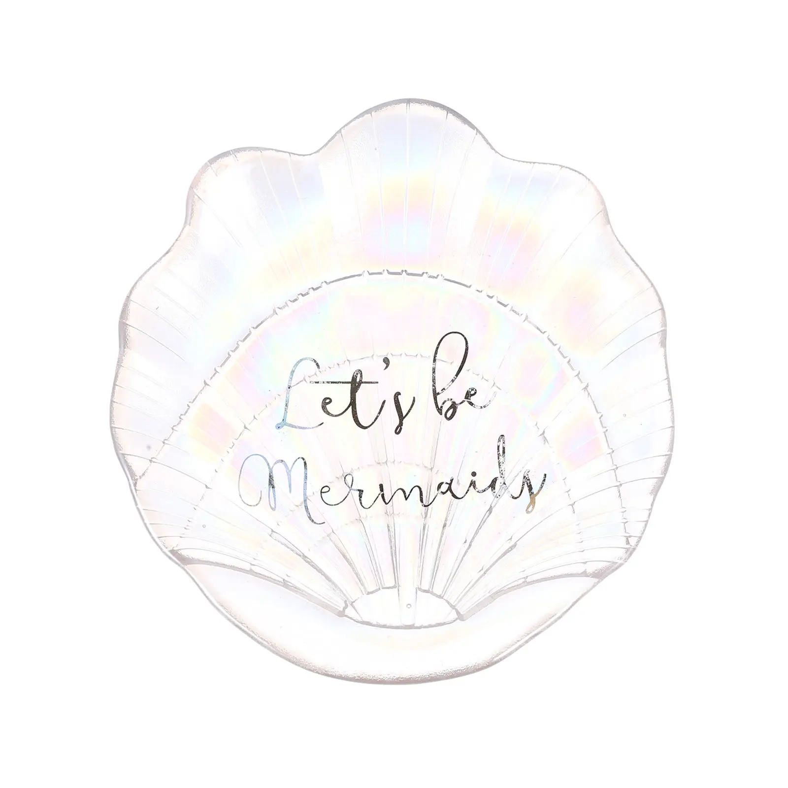 

1Pcs Shell Shaped Jewelry Storage Tray Glass Jewelry Dish for Earrings Rings Necklaces Food Display Sushi Dessert Cake Tray