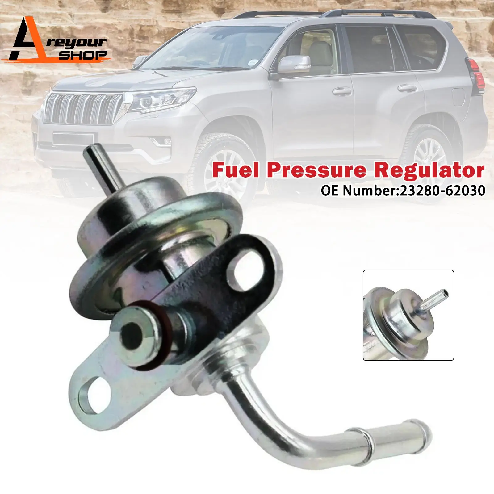 

Areyourshop Fuel Pressure Regulator 23280-62030 for Toyota 4Runner Tacoma Tundra 3.4L