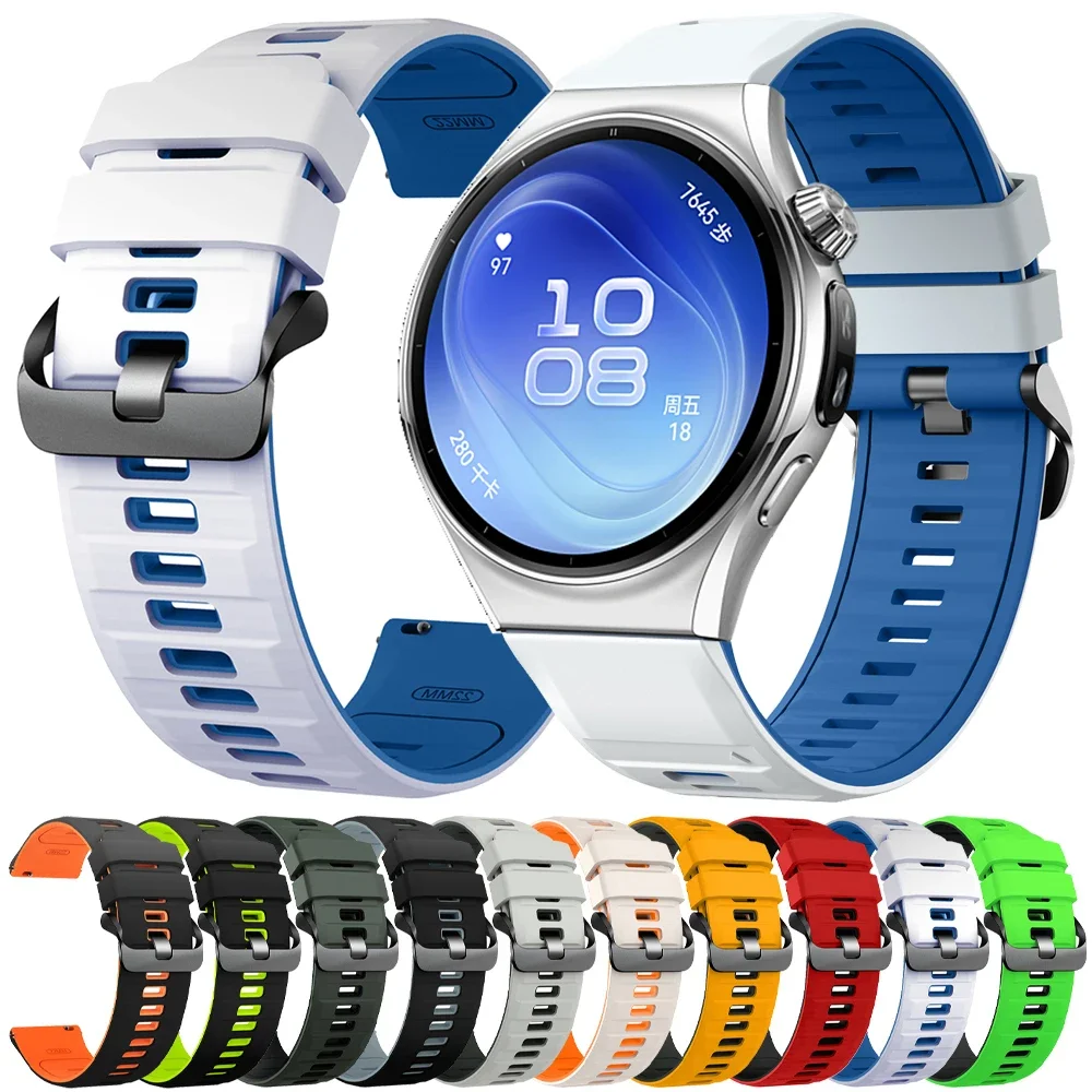 Silicone Soft Strap for Huawei Watch 6 5 4 Pro 46mm GT7Pro GT 7 6 5 4 46mm GT3 SE 2 42mm Smartwatch Bracelet 20/22mm Sports Band