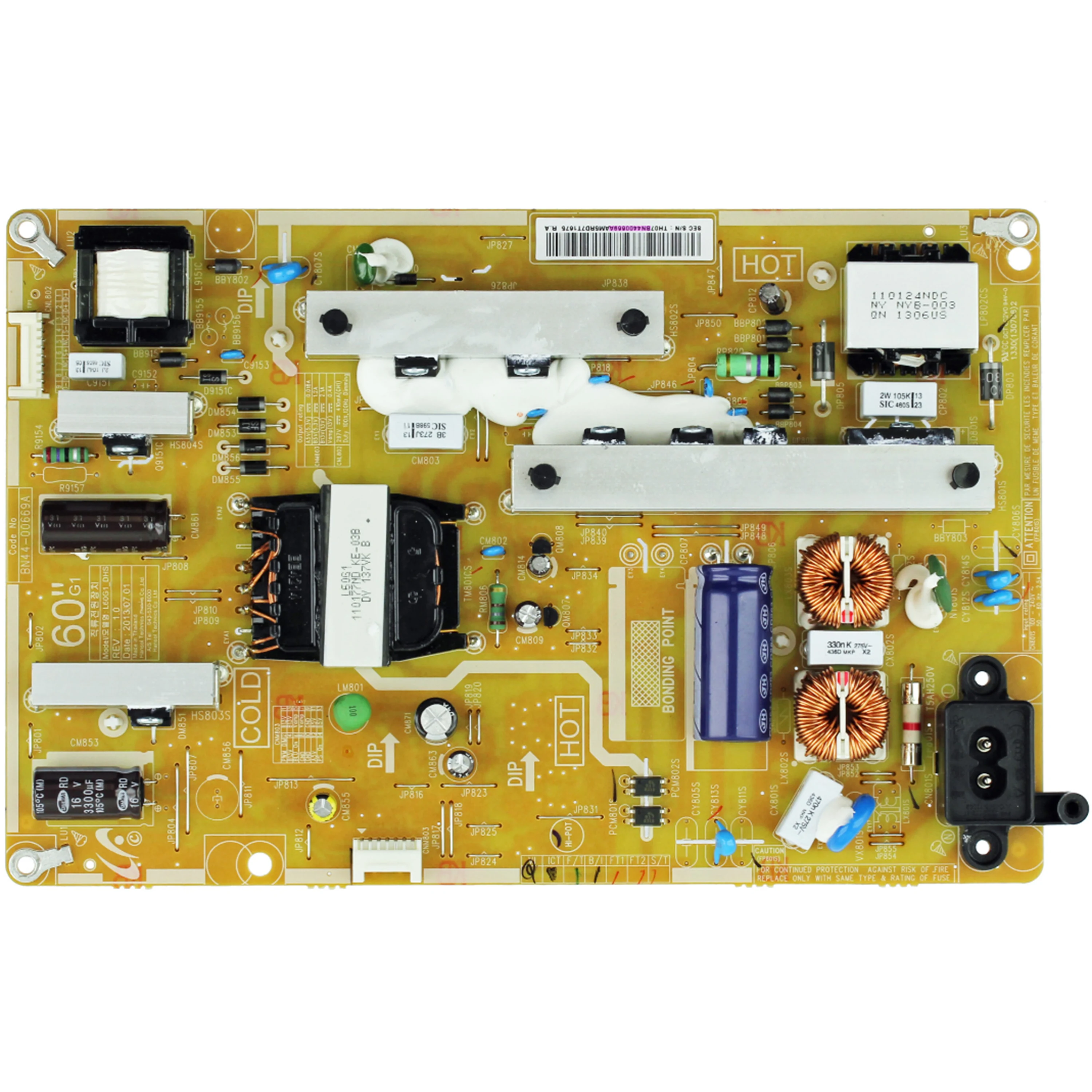 Genuine BN44-00669A L60G1_DHS Power Supply/LED Board is for UN60FH6003FXZA HH01 UN60FH6200FXZA 60 Inch TV Replacement Parts