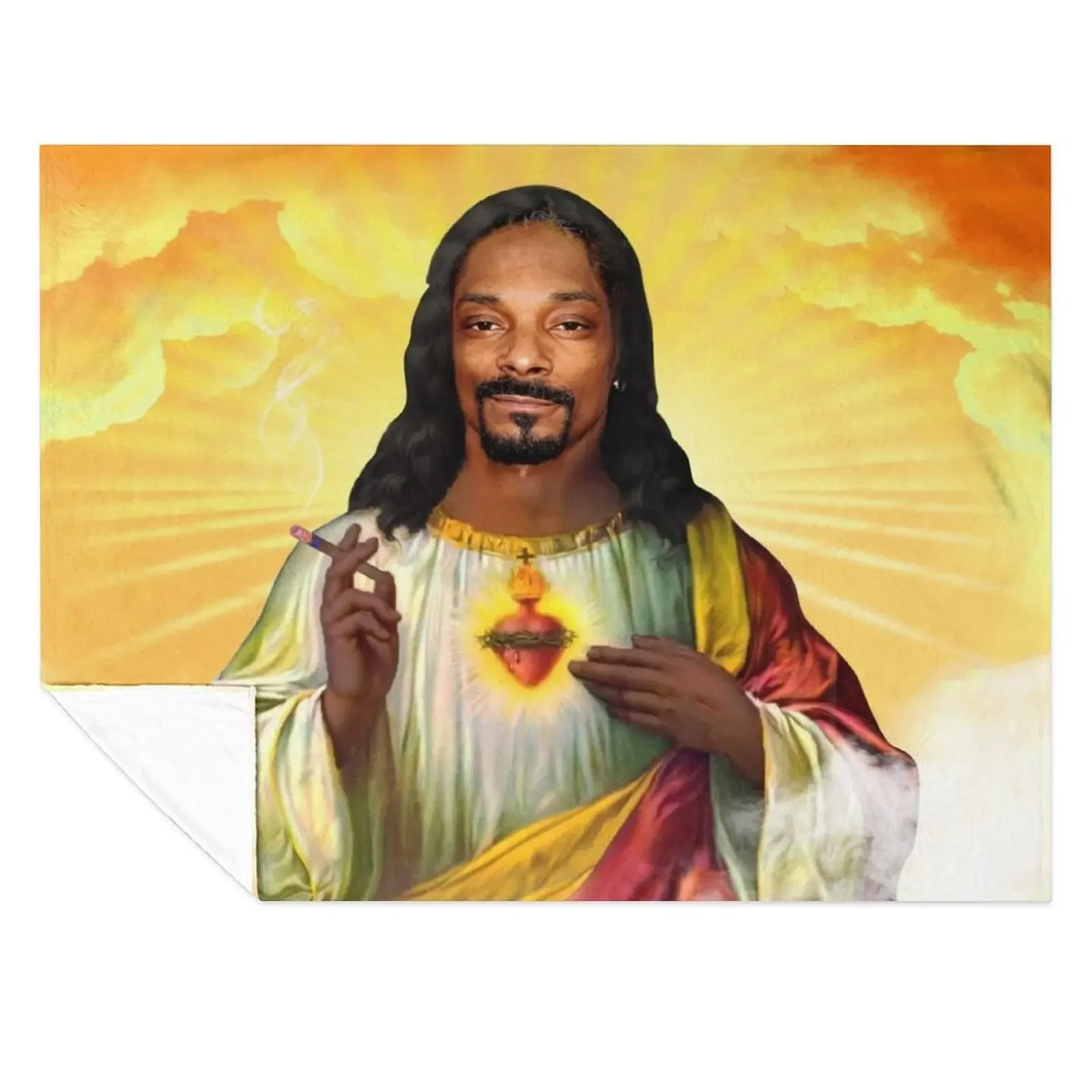 

Saint -Jesus snoop dog Throw Blanket christmas gifts Fashion Sofas Beach halloween Blankets
