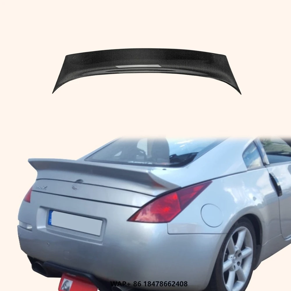 

Car Body Kit Tail Boot Lid Spoiler Lip for Nissan Fairlady Z 350Z Z33 GEN Style Duckbill Carbon Rear Trunk Spoiler Wing