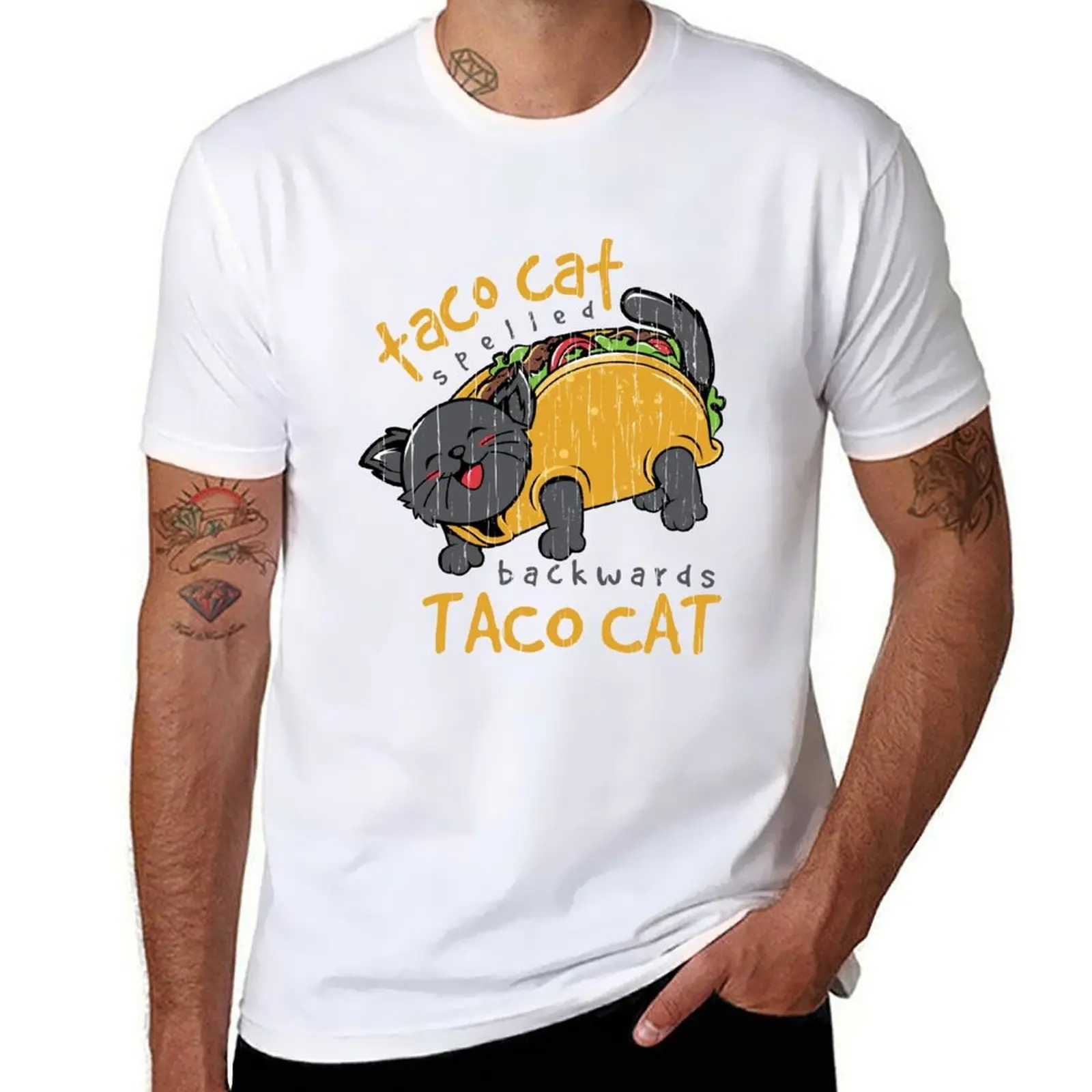 

Tacocat spelled backwards for Taco and Cat Lovers T-Shirt funny t shirts dark humor T-Shirt