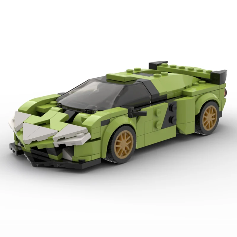 MOC Speed Champions Technical Car Lamborghinis Countachs Huracans Aventadors Gallardos Supercar Sets Building Blocks Kid Toys