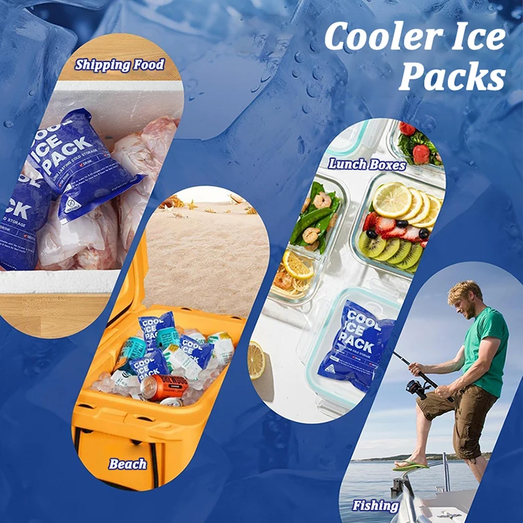 10 Stück Wiederverwendbare Kühlpacks für Lunchboxen, 24 Stunden Kälteerhaltung, Camping-Kühlblätter, Gefrierpacks für Lebensmitteltransport – Detail 4