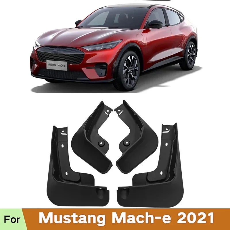 Mud Flaps For Ford Mustang Mach e Mach-e 2022 2021 Splash Guards Fender MudFlaps Front Rear Mudguards Car Accessories