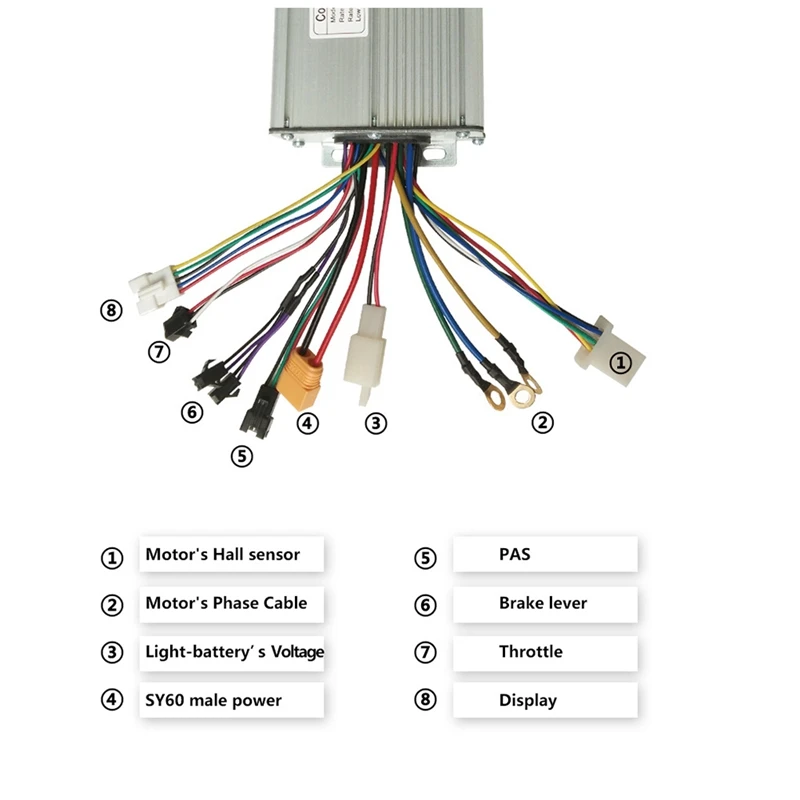 1000W-1500W 35A Controller + KT-LCD8S Mountain Bike Modified LCD Display Electric Vehicle Modified Controller Easy To Use