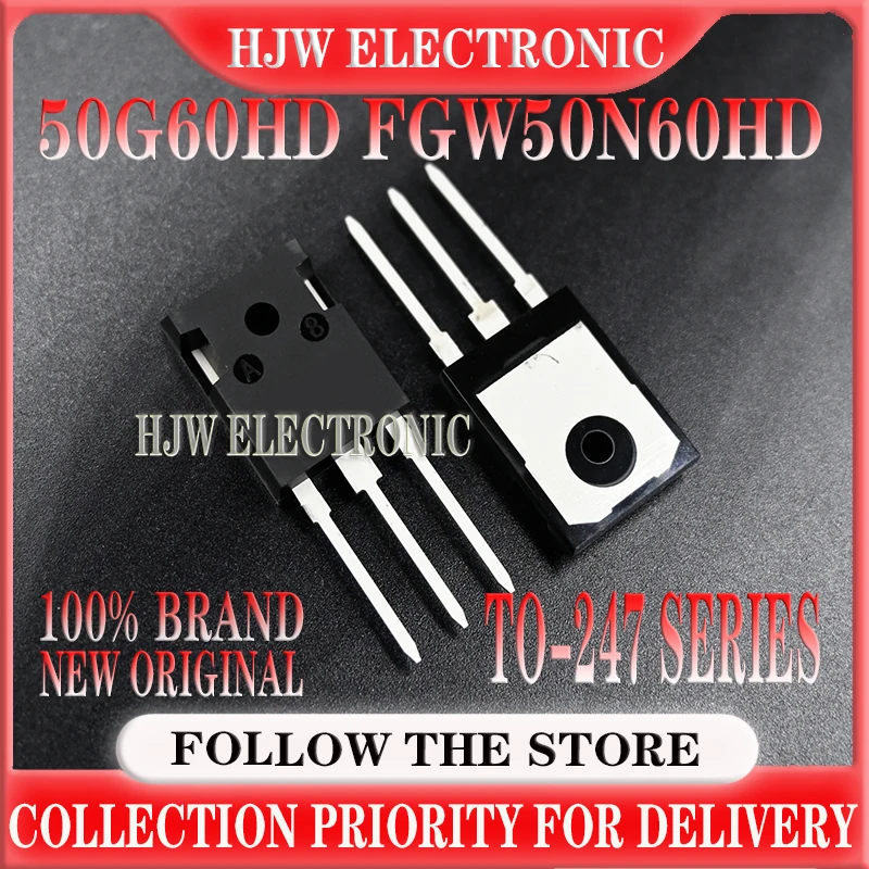 10PCS 50G60HD FGW50N60HD TO-247 600V 50A Original Best Quality 100% Test In Stock