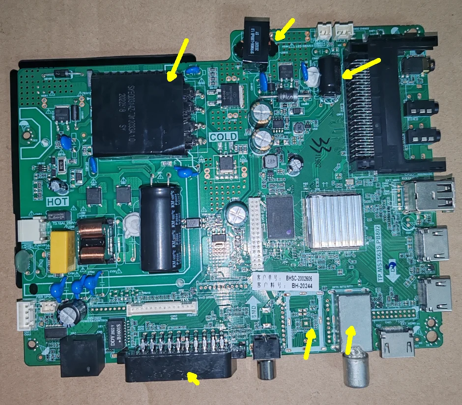 

TP.MS3563S.PB802 Three in one TV motherboard tested well led40e8000 63awx47ba00-g000 t400ay-y00 Multiple specifications