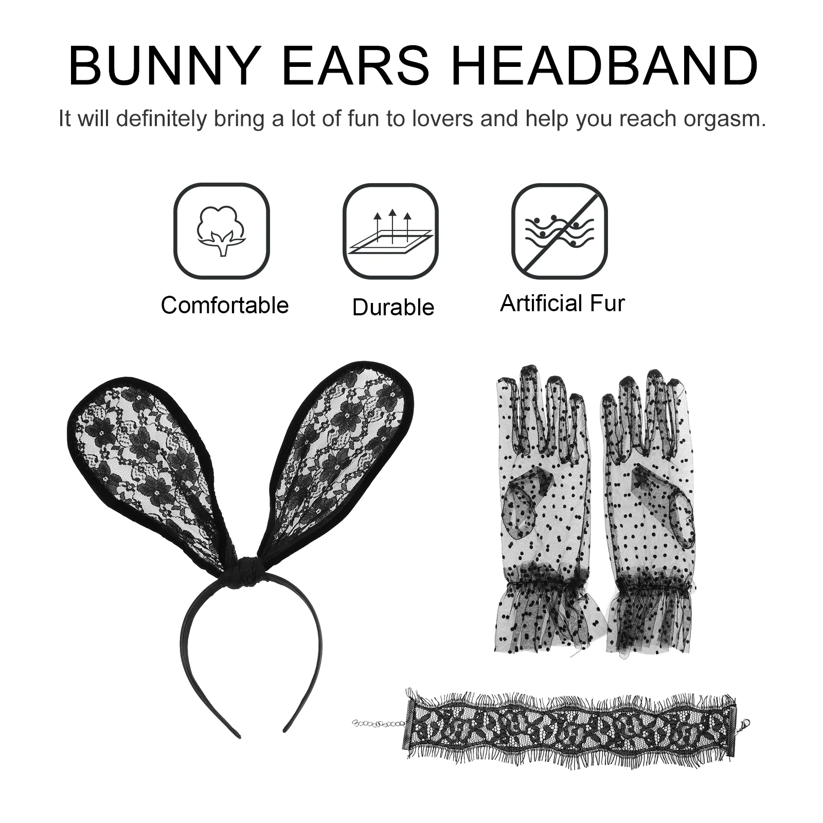 Bunny Girl Headband Headbands for Hair Woman Accessories Women Easter Party Rabbit Ears Headdress Decor Hoop Prom Props Collar