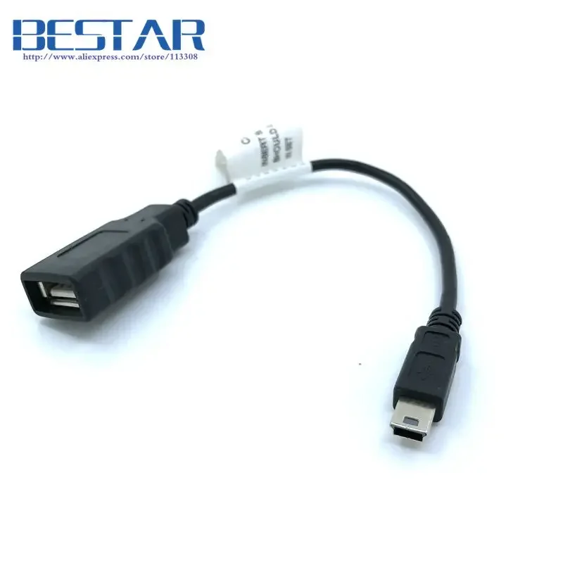 

Высококачественный разъем Mini USB 2.0 «папа» к USB 2.0 «мама» OTG HOST, 20 см, 5-контактные кабели Mini-USB для включения-выхода
