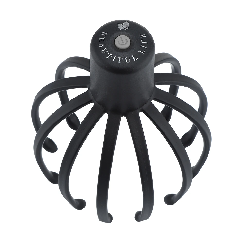 Electric Octopus Claw Scalp Massager Hands Free Therapeutic Head Scratcher Relief Hair Stimulation Rechargable Stress Relief New