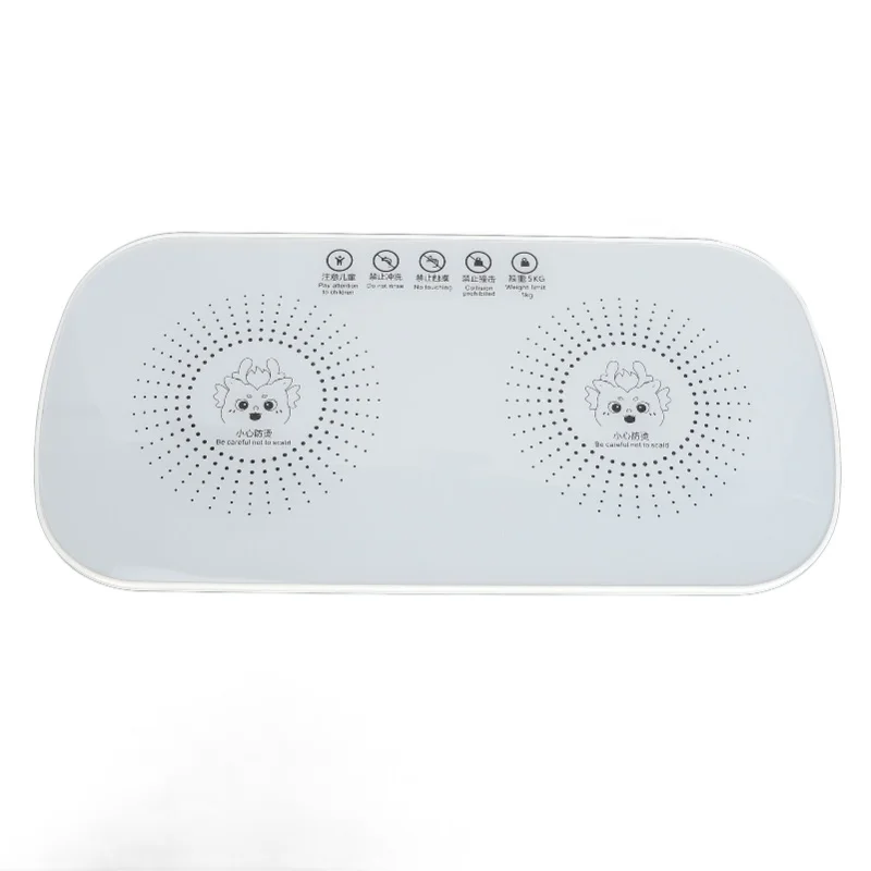 صينية الاحترار الكهربائية درجة حرارة ثابتة التدفئة الزجاج متعددة الوظائف سريع الكهربائية جهاز تسخين الطعام لوحة لمهاجع المكاتب