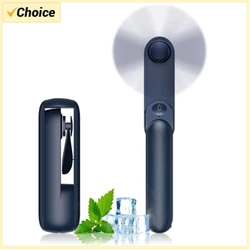 Portable Handheld Fan Mini Hand Fan Battery Operated USB Rechargeable Personal Foldable Fan for Indoor Small Pocket Fan