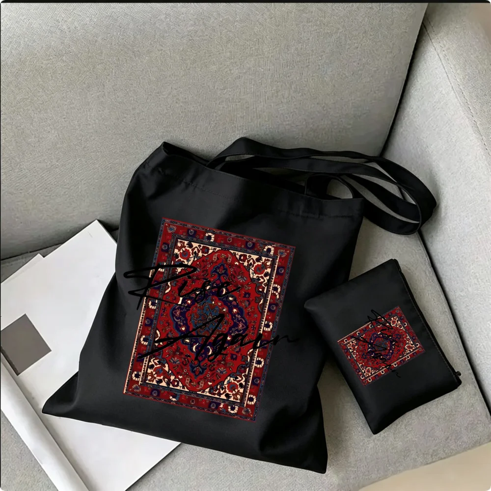 Boho Persian Rug Tote Bag Dail - đánh giá và giá Thrift Vintage Fashion Usa
