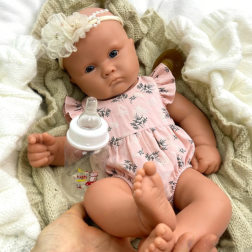 

Кукла ручной работы 18 дюймов, водонепроницаемая, силиконовая, мягкая, реалистичная, как живой младенец, для коллекционирования и детских игр