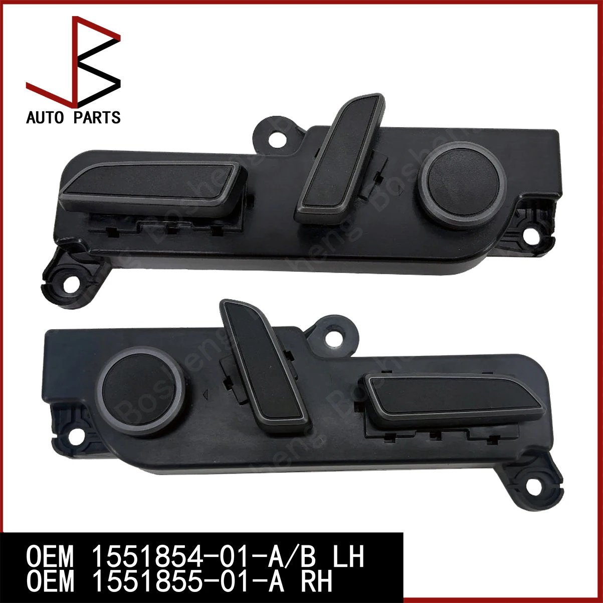 

Seat First Row Switch Package Left & Right Hand 8-way Lumbar for Tesla Model 3 17-23 Model Y OEM 1551854-01-B 1551855-01-A