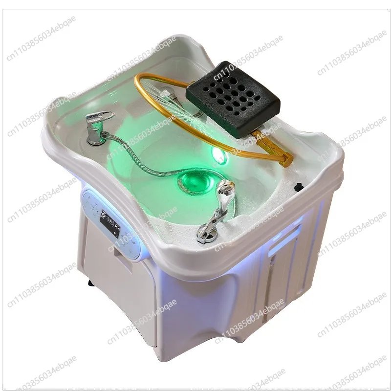 

Beauty Salon Special Hair Treatment Shampoo Bed Shampoo Basin with Water Circulation Automatic Fumigation Shampoo Machine
